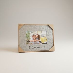 Charming Galvanized Metal Frame with Sentimental Message